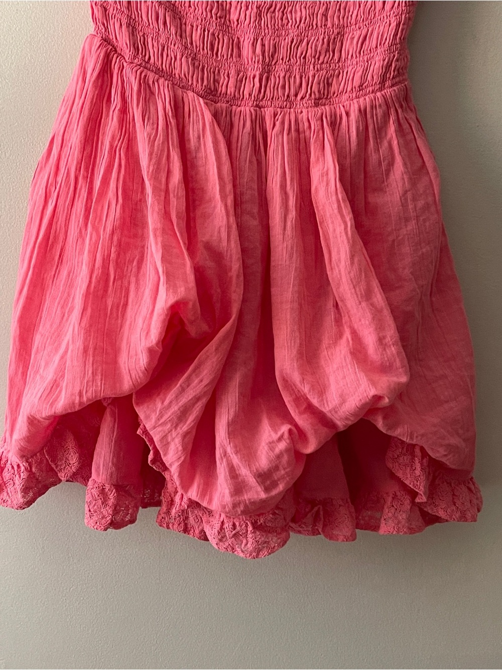 Free People Josephine Bustle Mini Dress Bubblegum Pink Size Small - Picture 3 of 5